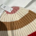Gap NWT CashSoft Ribbed Foldover
Beanie - White Multi Stripe Photo 4