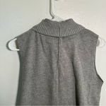 ZARA Sleeveless Turtleneck Sweater Top Gray L Photo 8