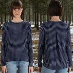 Neiman Marcus Majestic Paris for  Super Soft Touch Blue Stripe Lounge Capsule S Photo 1