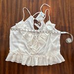 Mahina  Ruffle Cami Ivory Top NEW with Tags‎ - Size S. Photo 6