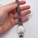 Anne Klein Vintage Women’s Stainless Steel Japan Watch Silver Gold Leather Watch Photo 6