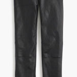 J.Crew NWOT  Collection Black 100% Leather Stretch Legging Sz 000 seam separated Photo 0