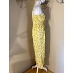 J for Justify Yellow Daisy Wide Leg Cropped Jumpsuit Junior's Medium Photo 5