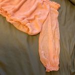 EXPRESS Peach Paisley Print Off The Shoulder Blouse X-Large Photo 3