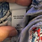 Echo Sleepwear Size XL Two Piece Pajama Set Pockets Racerback Tank Boho Print Blue Photo 4