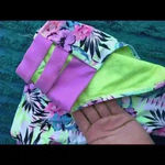 O'RAGEOUS Bikini Bottom Swim Suit Medium Tropical Multicolor Green Photo 3