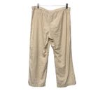 J.Crew Women's Linen Cotton Ankle Pants Size XS Beige Pull On Wide Leg Photo 1