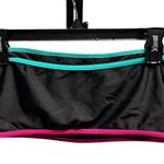 SheIn Black Bikini Set with Pink and Blue Trim Set Photo 3