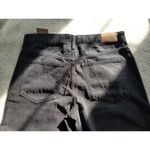 Madewell Button Fly High rise Low-Slung Straight Leg Jeans Black Kent Wash Sz 25 Photo 5