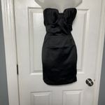 Naked Wardrobe  The Statement Ruched Black Strapless Bodycon Mini Dress Formal S Photo 6
