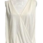 No 11 Las Angeles NWOT white front cross tank w/ stretch waist + long back small Photo 0