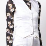 House of Holland Classic Fitted Waistcoat In White Size 2 Photo 0