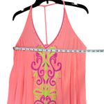 Lilly Pulitzer  Ferra Coverup Dress Womens XS Orange Halter Coastal Resort Beachy Photo 4