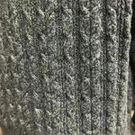 st. john's bay St John’s Bay grey v neck long sleeve pullover cable Knit sweater Sz OX Photo 7