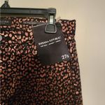 Banana Republic midrise skinny metallic leopard jean black copper Size 27 short Photo 1
