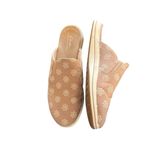 Clarks Cloudstepper Breeze Shore Mule Shoe Sz 10M Floral Taupe Combi Canvas Photo 1