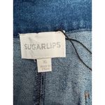 Sugar Lips  High Rise Sailor Wide Leg‎ Denim Jeans Blue XL NWOT Photo 7