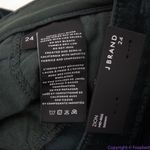 J Brand NEW Zion mid rise dark green velvet skinny pants in moorland, 24 Photo 11