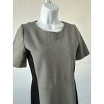 J Crew Ponte Knit Black Gray Short Sleeve Career Dress Women's Sz 2 (B50) Photo 1