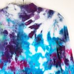 kim rogers Splash Winter  PM Medium Top Tie Dye Handmade Purple‎ Blue 538 Photo 3