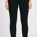 Philosophy Woman 1X Black White Polka Dot Slim Ankle Pants NWT Stretch MSRP $68 Size undefined Photo 0