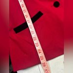 Pendleton  Blazer Size 14 Red 100% Wool Black Velvet Trim Christmas Holiday Vtg Photo 3