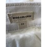 Madewell NWT Pure White Wide Leg Crop Denim High Rise Jeans Women’s Size 31 Photo 9
