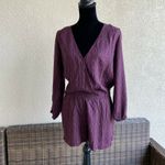 Jessica Simpson  Womens Romper Sz Medium Natalia Winetasting‎ Geometric Print NEW Photo 1