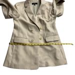 Talbots  Petite Double Breasted Blazer‎ Jacket Sz 2P Beige Long Sleeve Work Photo 8