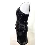Lulus  Forever Your Girl Black Sequin Cocktail Bodycon Mini Dress NWT Size XS Photo 4