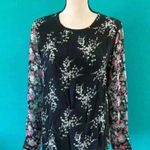 Equipment  femme silk Liam elevated bloom long sleeve floral blouse in size xs Photo 1