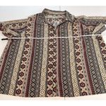 Catherines NWT  Geometric‎ Southwestern Short Sleeve Button Front Shirt Size 4X Photo 4