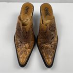 Carlos Santana Carlos by  Western Mules Shoes Rodeo Size 6.5 M Leather Brown Photo 1