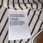 American Eagle Vintage  Y2K Keyhole Long Sleeve Mock Neck Stripe Top Size M Med Photo 3