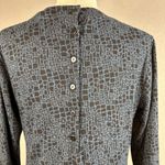 Cut Loose Womens 3/4 Sleeve Scoop Neck Dress Size M Blue Black Jersey Knit Size M Photo 5