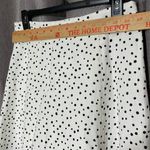 Loft  Womens Polka Dot MIDI Flowy Black White Skirt Photo 8
