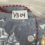 Vintage Size 10 70s Daisy Appliqué Chambray Shirt Embroidered 3D Flowers Button Blue Photo 13