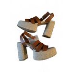 NEW The Drop Platform Women's Shoes Sandals Size 10 Brown Beige Strappy Summer Photo 2