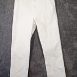 Faherty  Organic Cotton  Straight Leg Mid Rise White Womens 27 Photo 0