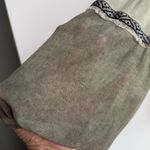 POL ‎ Boho Embroidered Long Sleeve Top Olive Green Size Large Festival Indie Photo 4