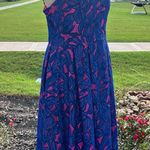 Lilly Pulitzer  Vibrant Blue and Pink Lace Camella Midi Dress Photo 3