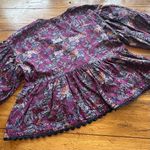 Kika Vargas X Target Wrap Top Coral Reef Puff Sleeve Scalloped Hem 1X Wo… Purple Photo 11