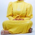 Eloquii NWT x Leah V collab The Leah yellow sequin long sleeve maxi dress 28 Photo 3