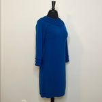 Etcetera  Blue Knee-Length Sweater Dress Size Medium Photo 4
