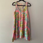 Lilly Pulitzer Pink Colorful Shell Cotton Sleeveless Mini Dress Preppy Small Photo 2