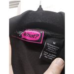 Say What? Say What? Size Medium Black Textured Longline Waterfall Cardigan Y2K Sweater Photo 5