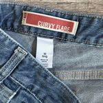 Gap  Curvy Flare Blue Jean Womens 10 Long (32.5X34) Mid Rise Medium Wash Y2K Photo 4