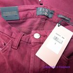 New! Jen 7, 7 for all mankind dark burgundy skinny legging ankle jeans, size 0 Red Photo 10