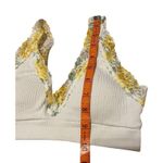 PINK - Victoria's Secret Victorias Secret Pink Ribbed Floral Padded Bralette Sports Bra Lace Trim Photo 11