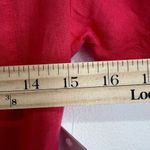 Athleta Dress Playa Wrap Coral Dress Passion Fruit 100% Linen Classic Chic Photo 4